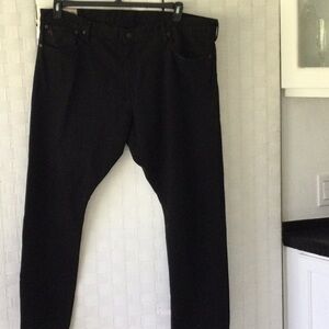 Mens Ralph Lauren Relaxed Jeans Size 42" X 30" color black  #491